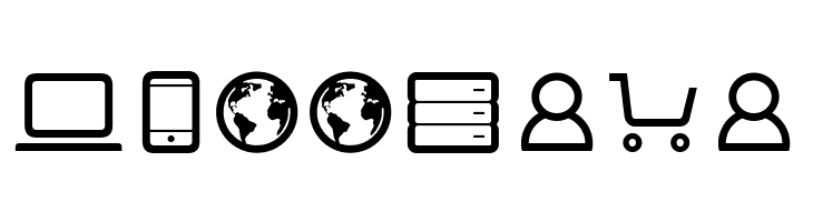 Aquawax Pro Pictograms Regular  Free Fonts Download