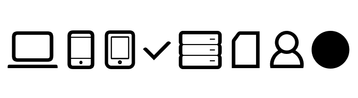 Aquawax Pro Pictograms Regular  Free Fonts Download