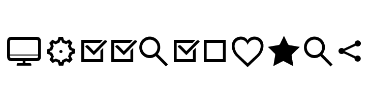 Aquawax Pro Pictograms Regular  Free Fonts Download