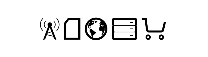 Aquawax Pro Pictograms Regular  Free Fonts Download