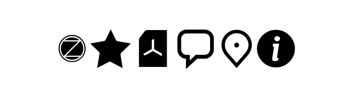 Aquawax Pro Pictograms Regular  Free Fonts Download