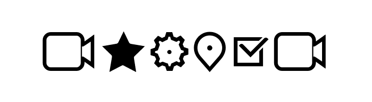 Aquawax Pro Pictograms Regular  Free Fonts Download