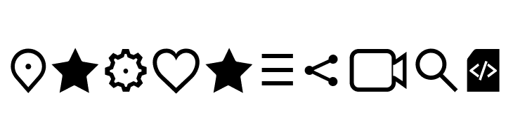 Aquawax Pro Pictograms Regular  Free Fonts Download