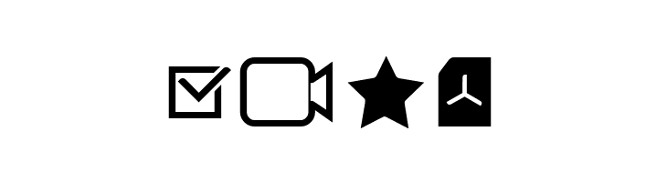 Aquawax Pro Pictograms Regular  Free Fonts Download