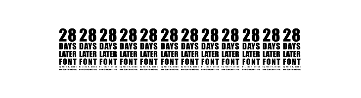 28 Days Later  Free Fonts Download