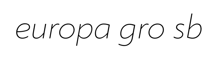 Klein Trial Extralight Italic  Free Fonts Download