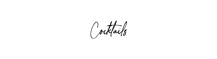 Cocktails Styled Bright Regular Font