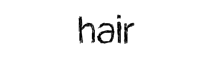 hair [ank]* Font