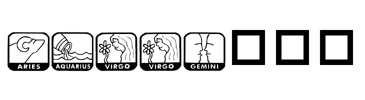 KR Zodiac Dings  Free Fonts Download