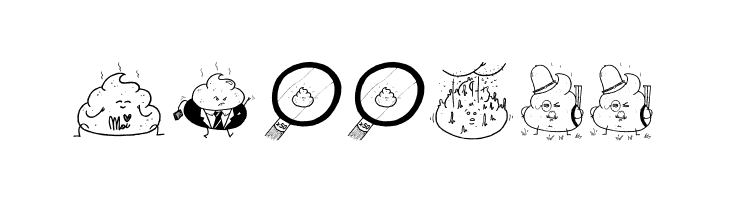 Iconic Poopies  Free Fonts Download