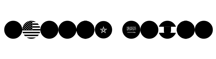 flags world color  Free Fonts Download