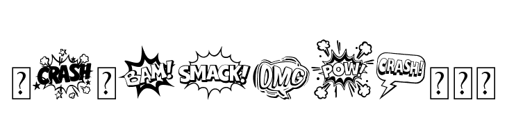 Comic Boom Elements_DEMO  Free Fonts Download