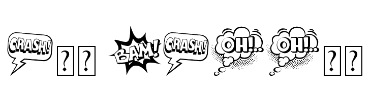 Comic Boom Elements_DEMO  Free Fonts Download