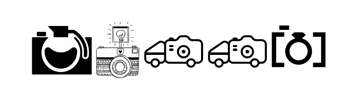 CAMERA - FOTOGRAAMI  Free Fonts Download