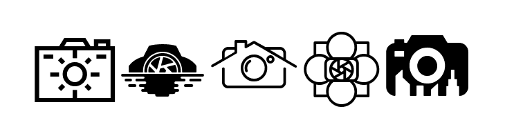 CAMERA - FOTOGRAAMI  Free Fonts Download