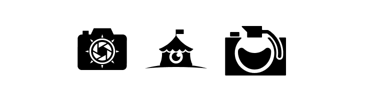 CAMERA - FOTOGRAAMI  Free Fonts Download