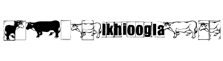 IKHIOOGLAcow  Free Fonts Download