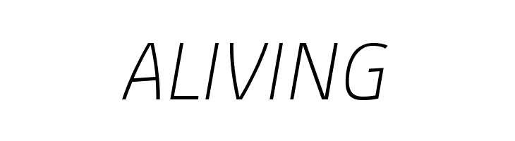 Absolut Reduced Thin Italic  Free Fonts Download