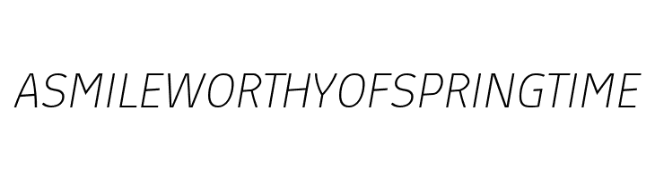 Absolut Reduced Thin Italic  Free Fonts Download