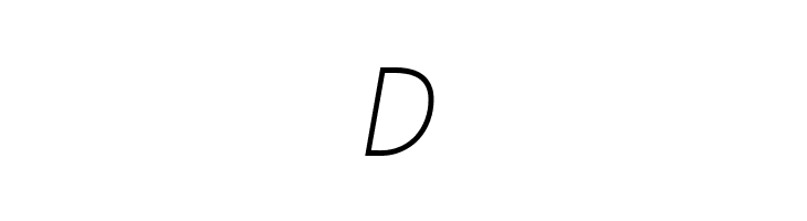 Absolut Reduced Thin Italic  Free Fonts Download