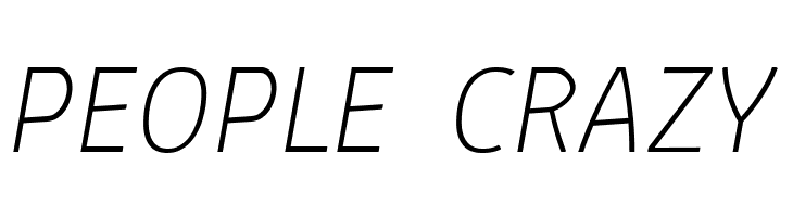 Absolut Reduced Thin Italic  Free Fonts Download