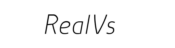 Absolut Reduced Thin Italic  Free Fonts Download