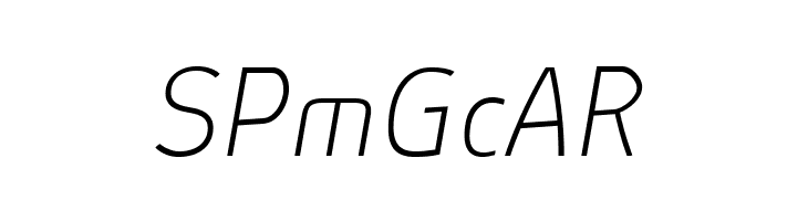 Absolut Reduced Thin Italic  Free Fonts Download