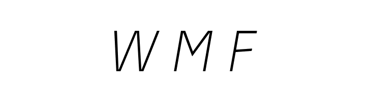 Absolut Reduced Thin Italic  Free Fonts Download