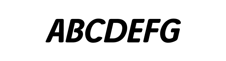 Josefa Rounded Reduced Medium Italic  Free Fonts Download