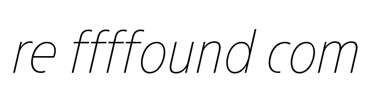 Josefa Rounded Reduced Thin Italic  Free Fonts Download