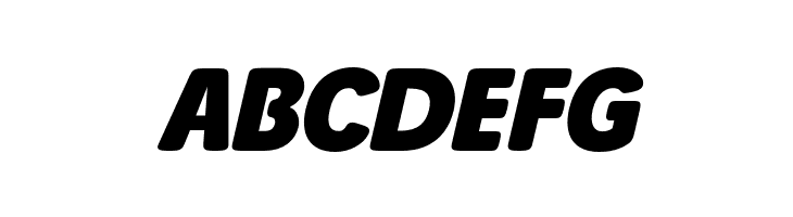 Josefa Rounded Reduced Bold Italic  Free Fonts Download