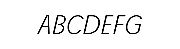 Josefa Rounded Reduced ExtraLight Italic  Free Fonts Download