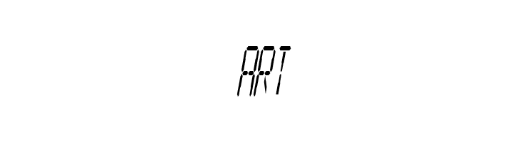Digital Readout Condensed  Free Fonts Download