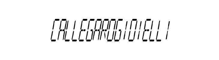 Digital Readout Condensed  Free Fonts Download