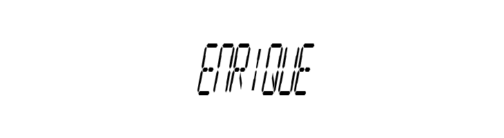 Digital Readout Condensed  Free Fonts Download