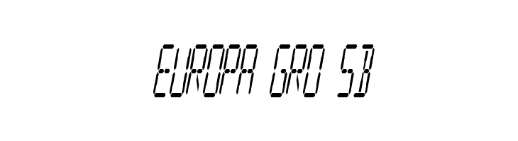 Digital Readout Condensed  Free Fonts Download