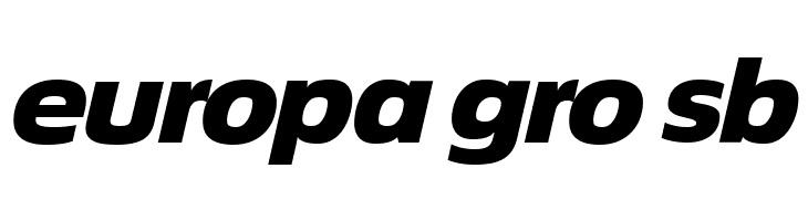 ÉconoSans Reduced 94 Black Exp Ita  Free Fonts Download