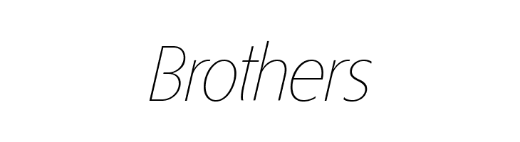 ÉconoSans Reduced 36 Thin Italic  Free Fonts Download