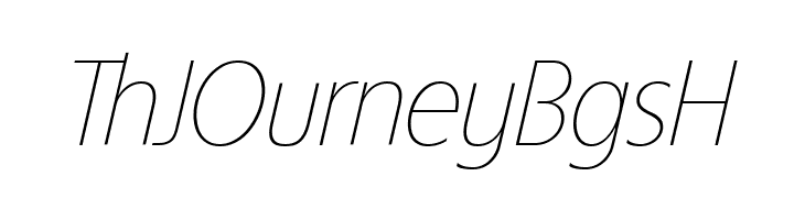 ÉconoSans Reduced 36 Thin Italic  Free Fonts Download
