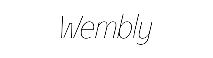 &Eacute;conoSans Reduced 36 Thin Italic  Free Fonts Download