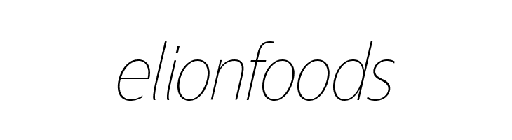 ÉconoSans Reduced 36 Thin Italic  Free Fonts Download