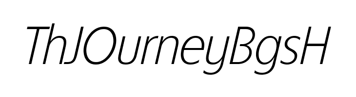 ÉconoSans Reduced 46 Light Italic  Free Fonts Download