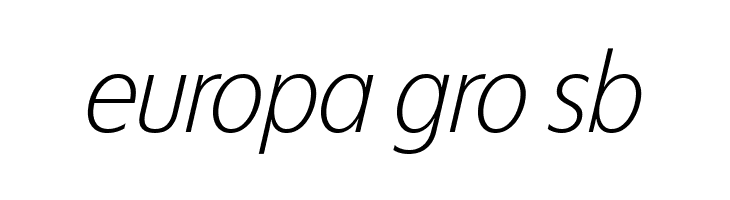 ÉconoSans Reduced 46 Light Italic  Free Fonts Download