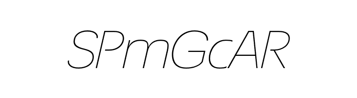 EconoSansRed-34ThinExpIta  Free Fonts Download