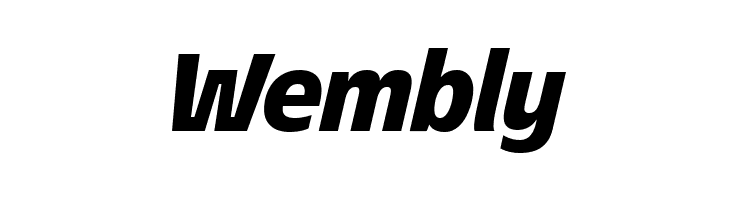 &Eacute;conoSans Reduced 86 Heavy Italic  Free Fonts Download