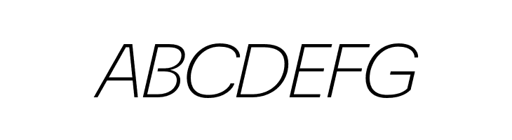 EconoSansRed-44LightExpIta  Free Fonts Download