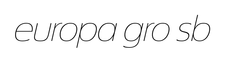 ÉconoSans Reduced 34 Thin Exp Ita  Free Fonts Download