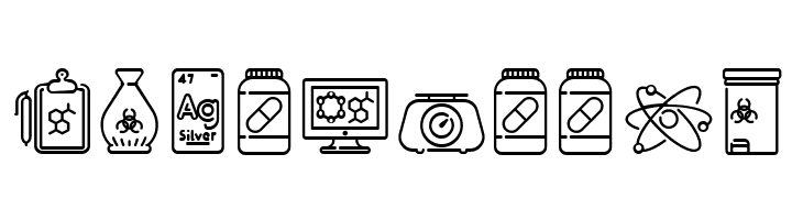 Chemistry Icon  Free Fonts Download