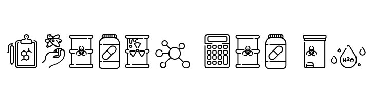 Chemistry Icon  Free Fonts Download