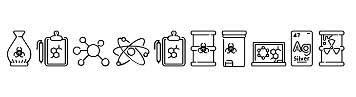 Chemistry Icon  Free Fonts Download